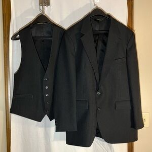 Black Pinstripe 3 piece Suit